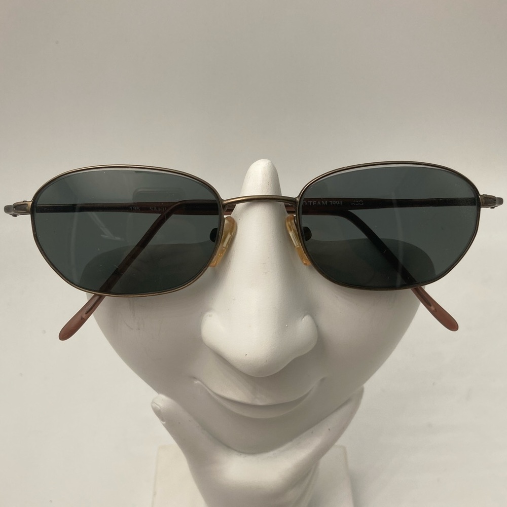 Vintage Safilo Elasta Gold Oval Sunglasses Frames